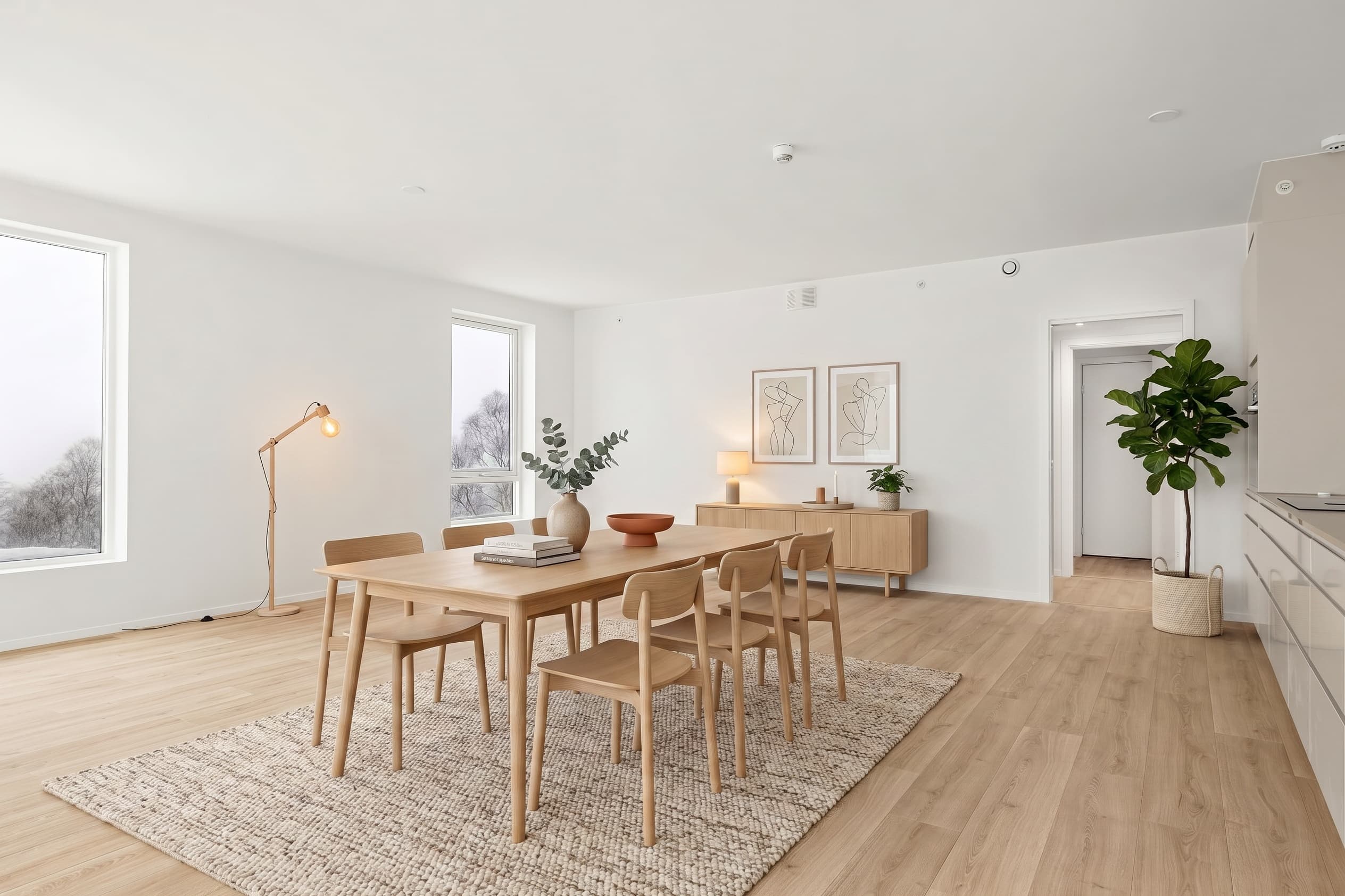 Dining room — after staging