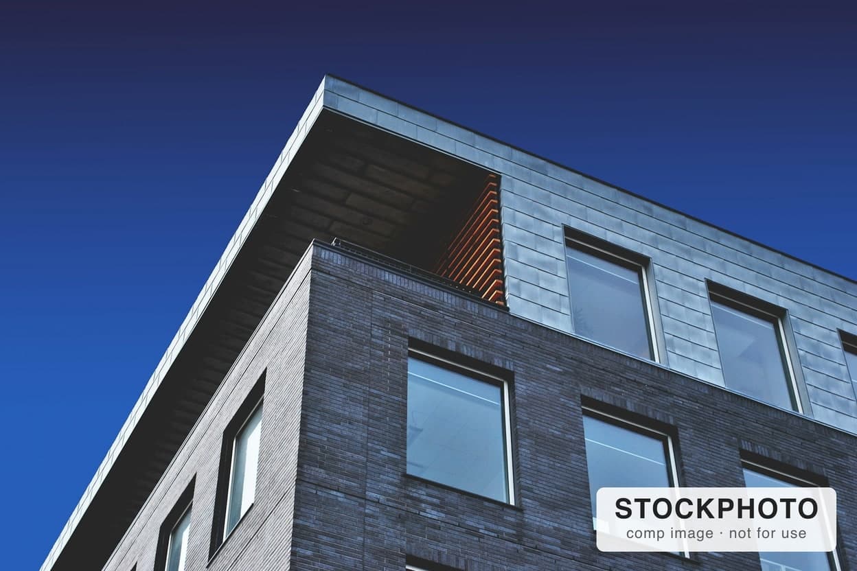 Modern block — before digital enhancement