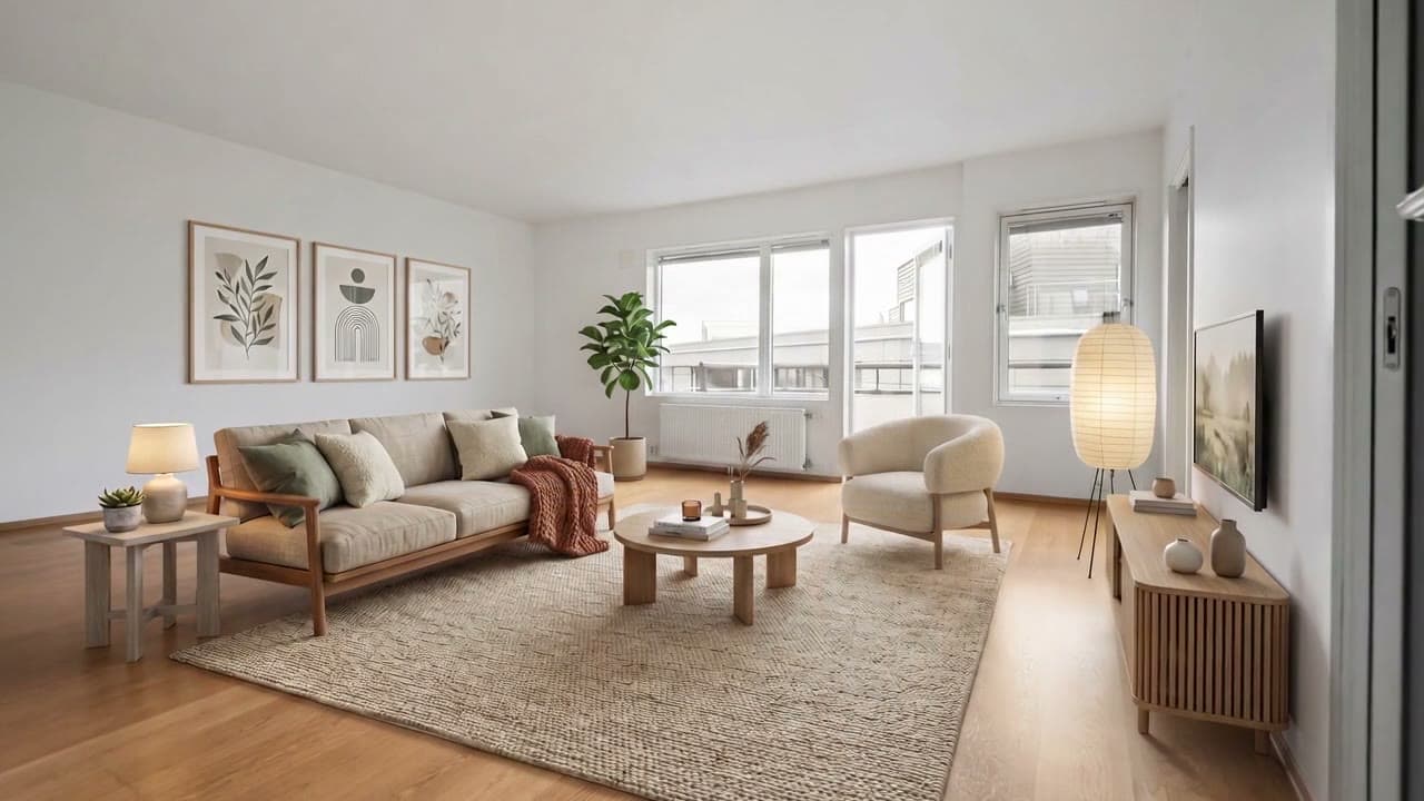 Empty room to listing-ready